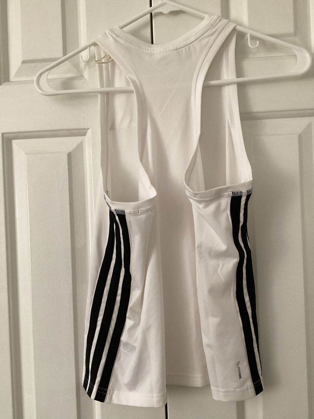 Adidas Climacool 3-Stripes Racerback Training Tank Top White/Black - Medium NWOT
